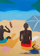 Homens Pretos Na Praia