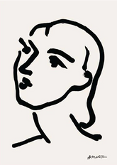 Woman Face by Henri Matisse