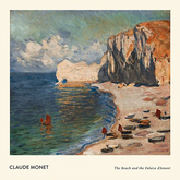 The Beach and the Falaise D'amont by Monet