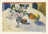 Flowers and a Bowl of Fruit by Paul Gauguin