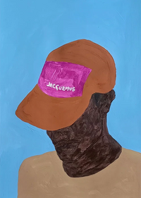 Jovem Preto de Boné Jacquemus