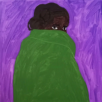 Mulher de Casaco Verde