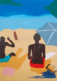 Homens Pretos Na Praia