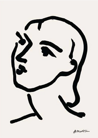 Woman Face by Henri Matisse