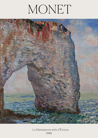 La Manneporte près d'Étretat by Claude Monet