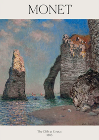 The Cliffs at Etretat by Claude Monet