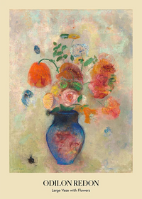Large Vase with Flowers by Odilon Redon