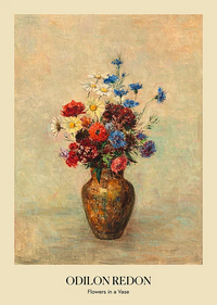 Flowers in a Vase by Odilon Redon