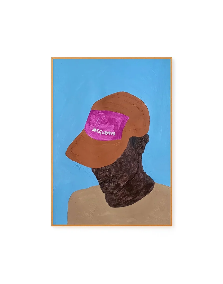 Jovem Preto de Boné Jacquemus