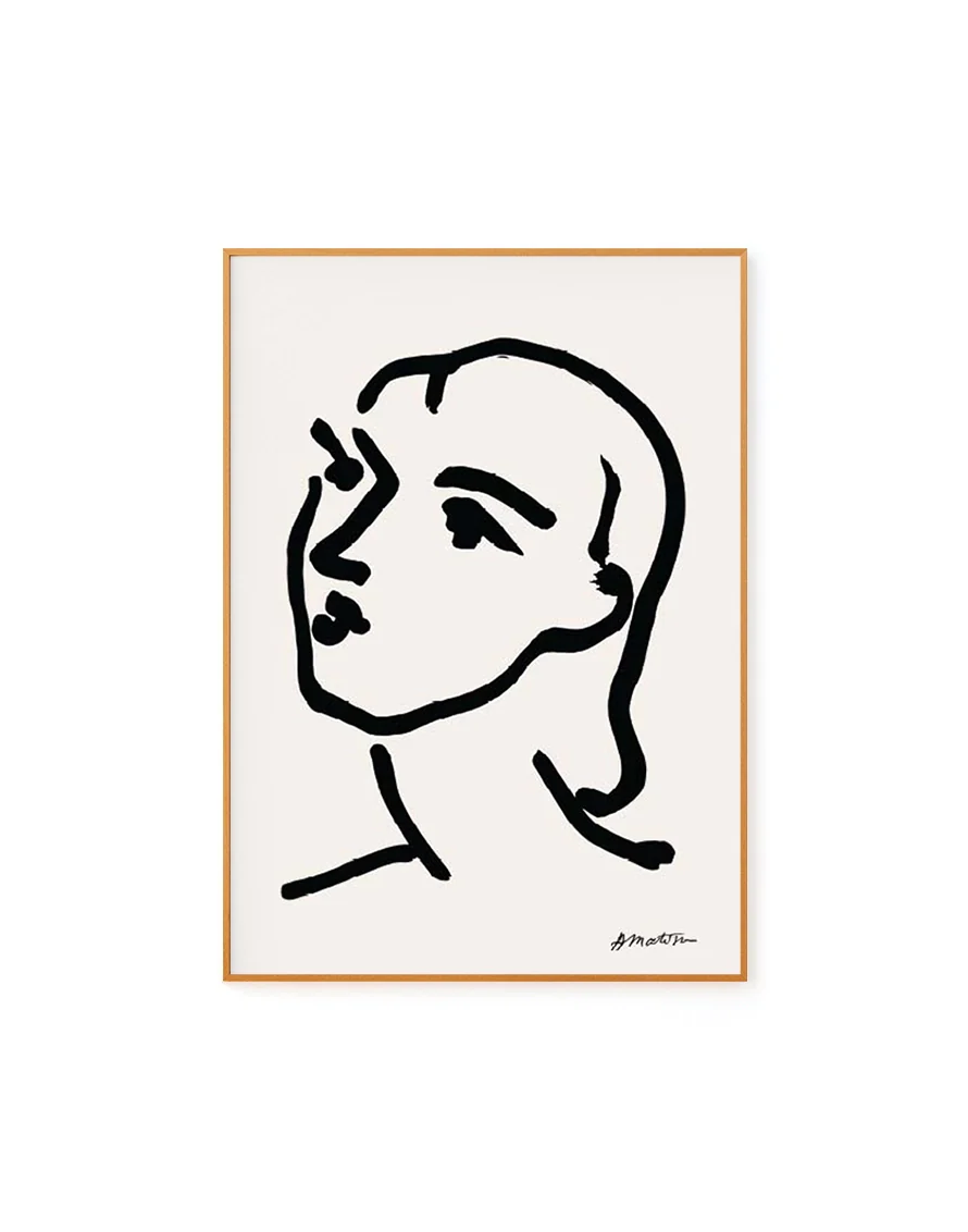 Woman Face by Henri Matisse
