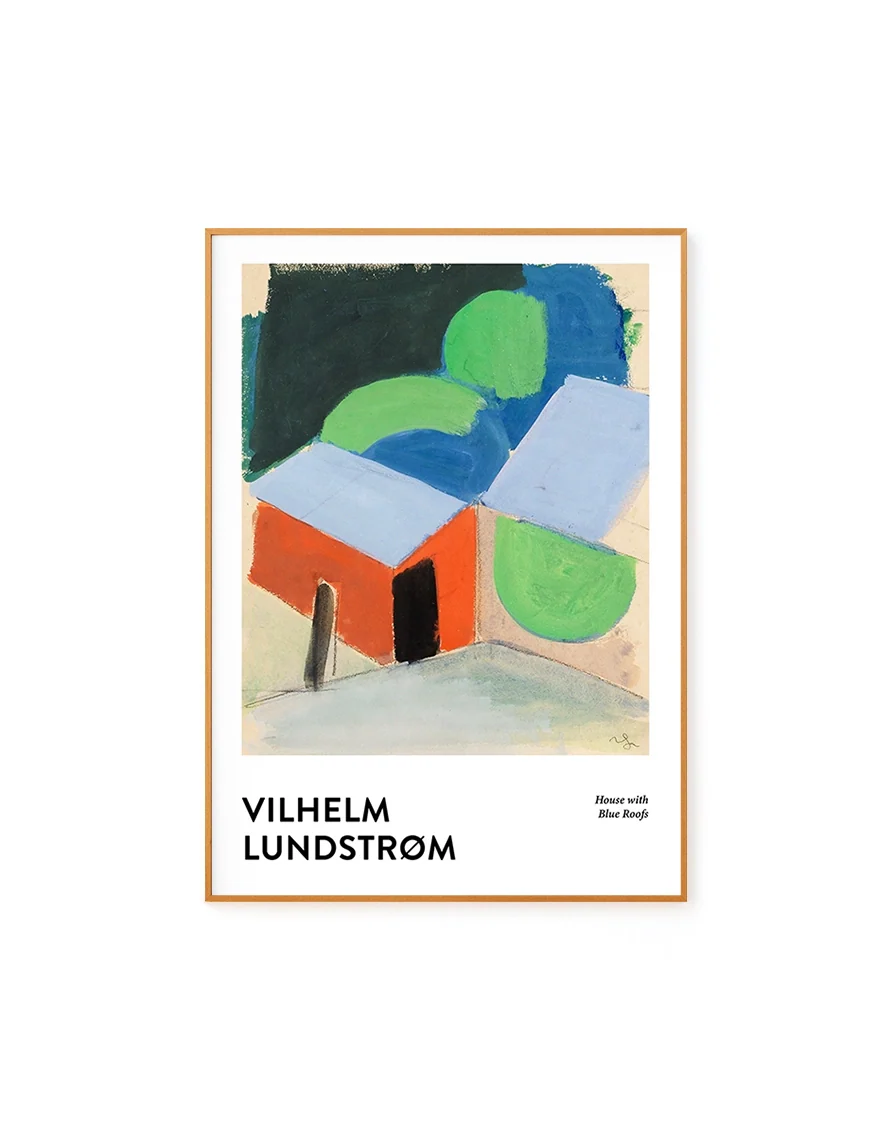 House With Blue Roofs by Vilhelm Lundstrom