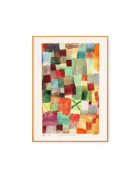 Watercolor with Dark Green Cross by Paul Klee