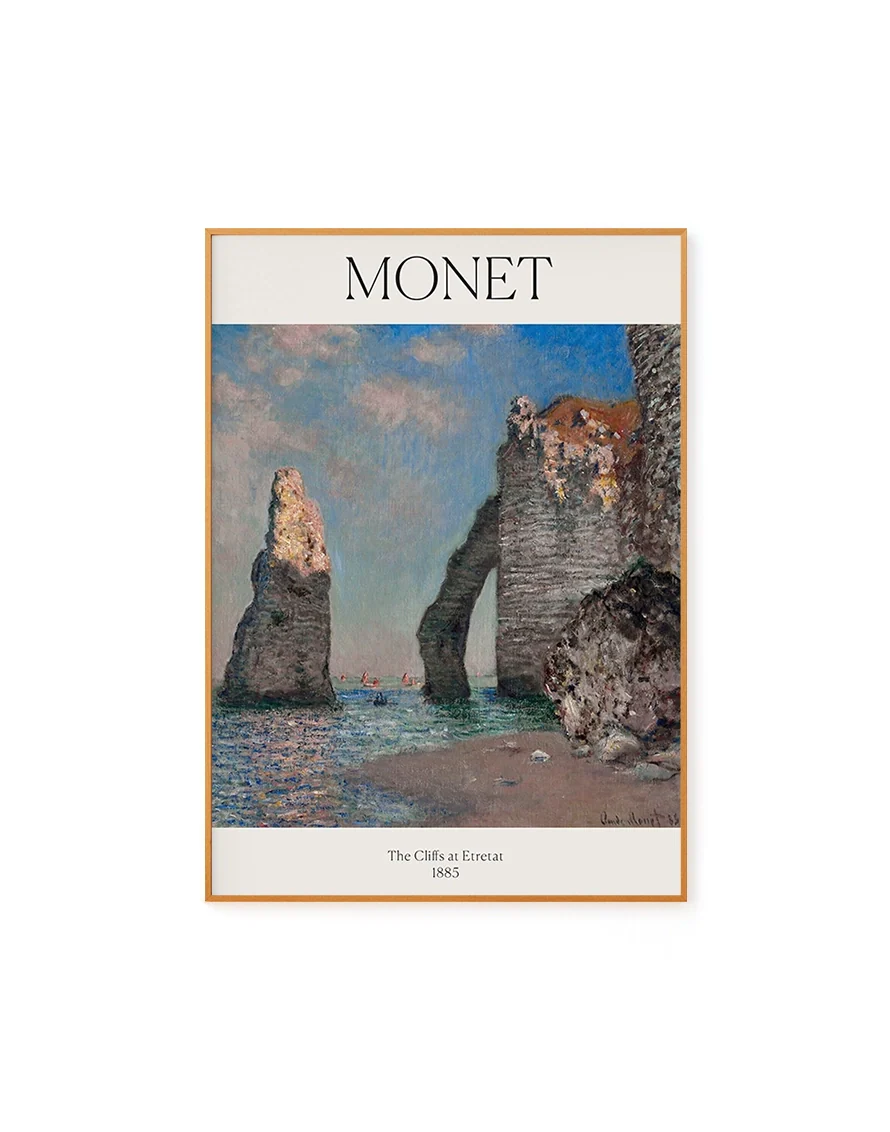 The Cliffs at Etretat by Claude Monet