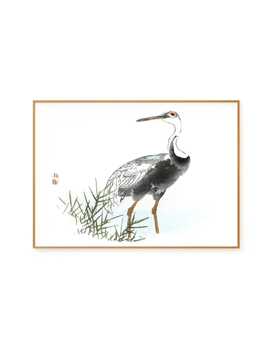 Crane by Kōno Bairei