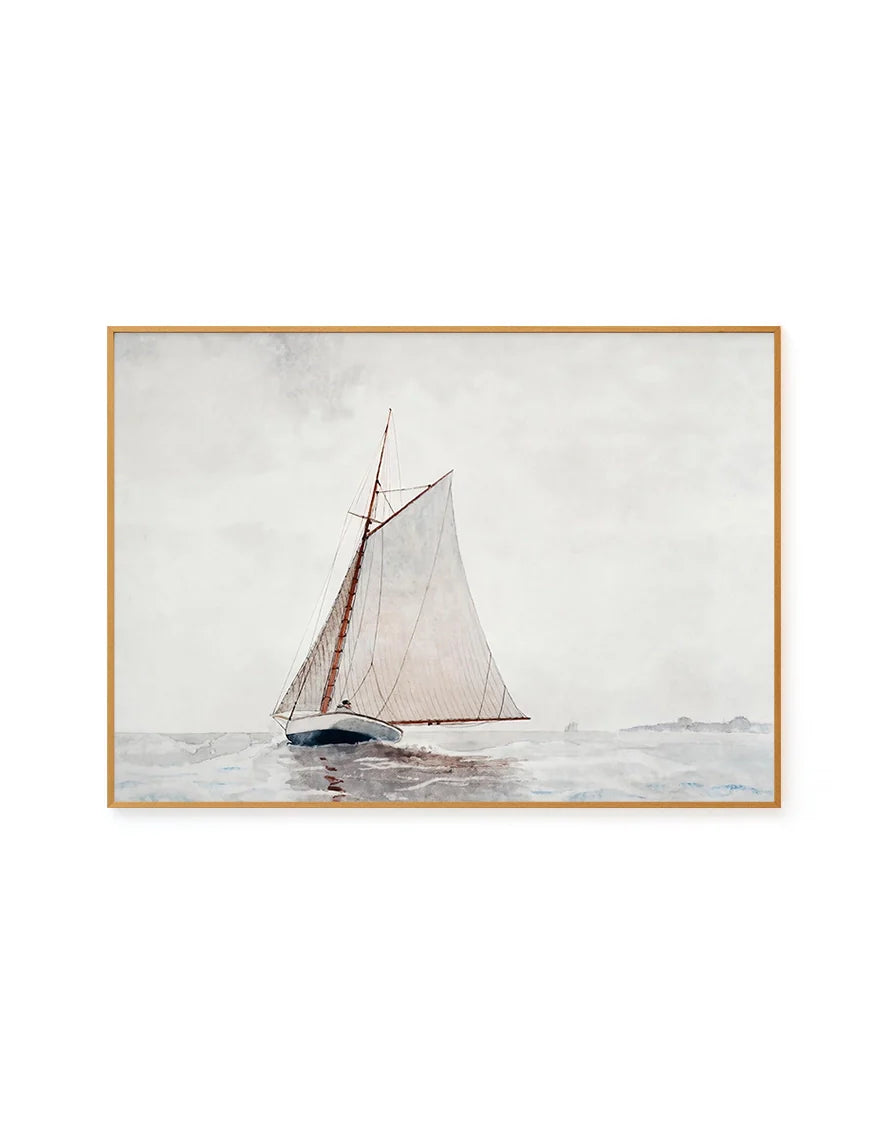 Sailing off Gloucester by Winslow Homer