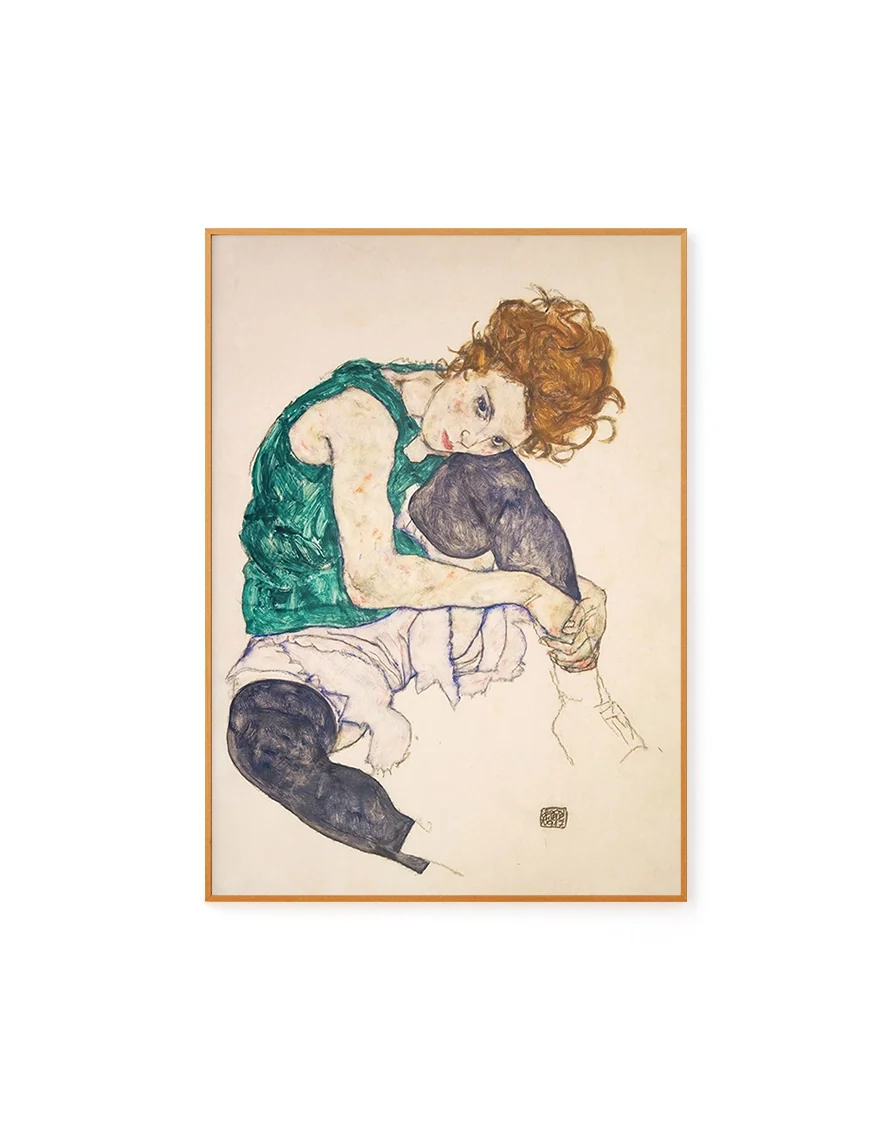 Seated Woman by Egon Schiele