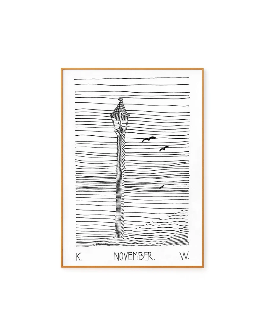 Lantern and Three Birds by Karl Wiener