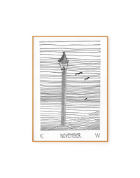 Lantern and Three Birds by Karl Wiener